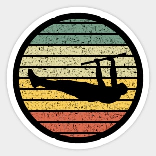 Vintage Calisthenics Silhouette Sticker